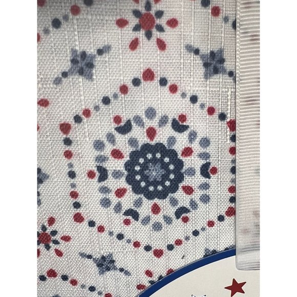 RockHill Home Tablecloth Red White Blue Floral Spillproof 104"x60"  NWT - Picture 2 of 4